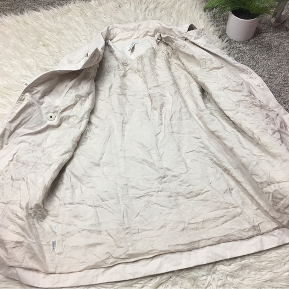 LOFT ANN TALYLOR TRENCH COAT KAKHI SIZE 10 - Picture 13 of 15